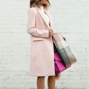 SALE!! Pink winter coat wool blend Italian fabric. Final drop